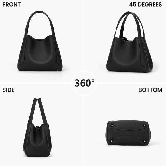 Fashionable Medium Bucket Handbag for Women - Lightweight and Scratch-Resistant - Picture 2 of 6